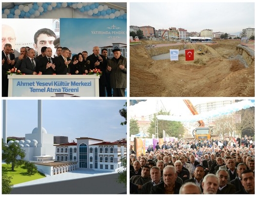 Ahmet Yesevi'de temel atma töreni