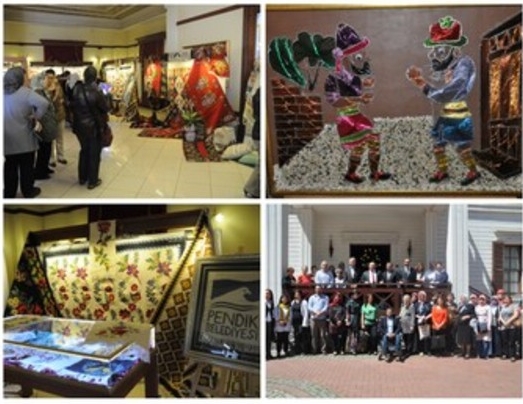 Altın varaklı çeşmeli sergi