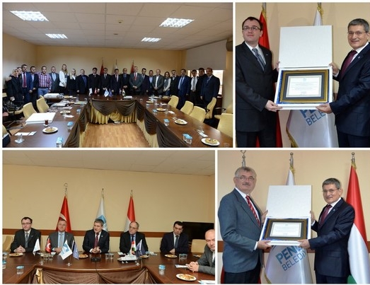 Kardeş şehirli iki isme fahri hemşerilik