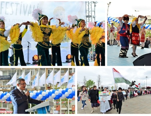 Çocuklar rengarenk geldi