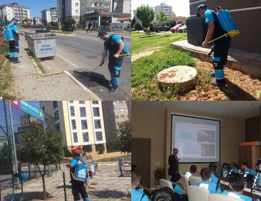 İlaçlama ordusu iş başında