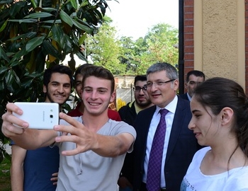 Üniversite adaylarına moral ziyareti