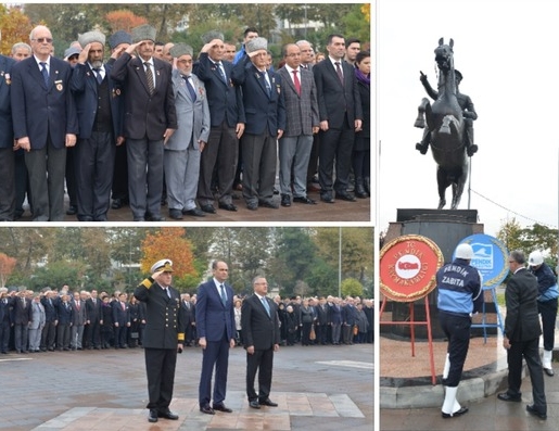 Atatürk saygı ile anıldı