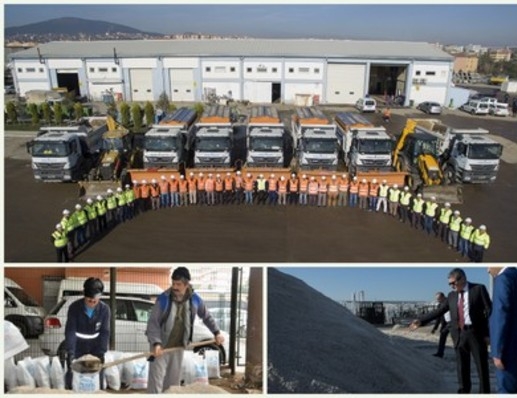 Karla mücadeleye 140 kişilik ekip