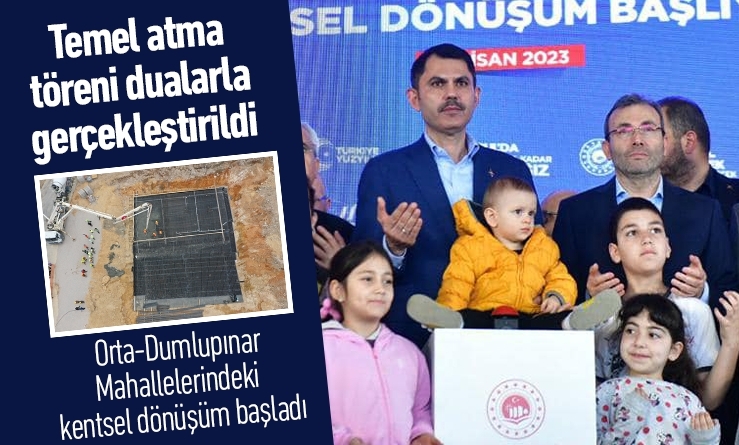 Dualarla temel atma töreni gerçekleştirildi