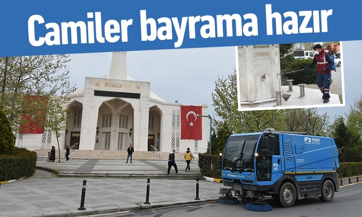 Camiler bayrama hazır