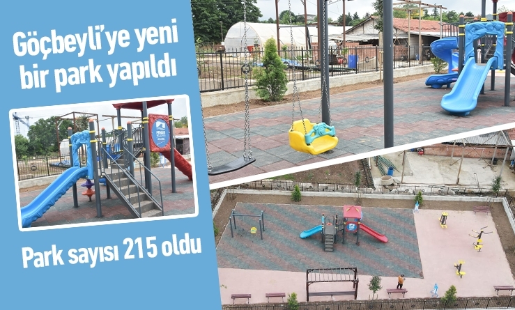 Göçbeyli’ye yeni bir park yapıldı