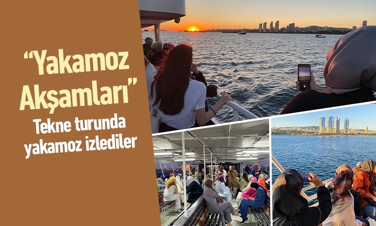 Tekne turunda yakamoz izlediler