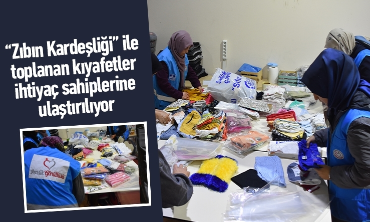 “Zıbın Kardeşliği” ile ihtiyaç fazlası kıyafetler toplandı