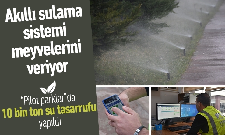 Pendik’te akıllı sulamayla 10 bin 143 ton su tasarrufu