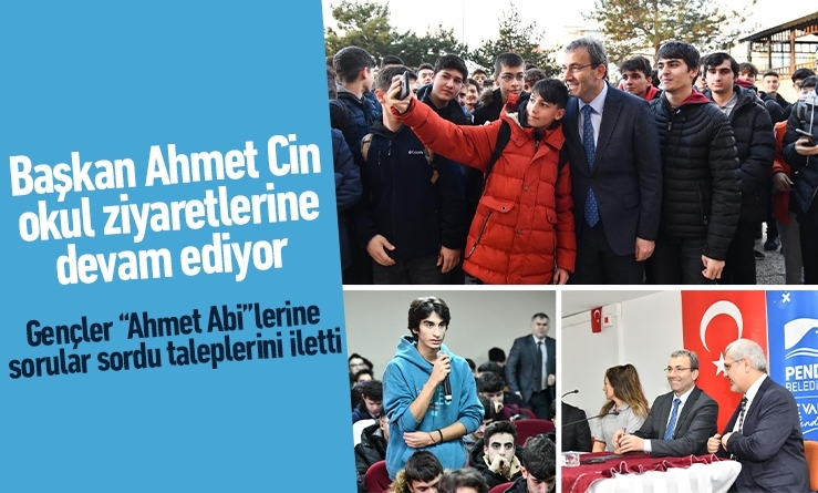Başkanı Ahmet Cin öğrencilerle buluşmaya devam ediyor