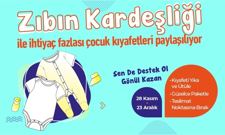 “Zıbın Kardeşliği” ile ihtiyaç fazlası kıyafetler paylaşılıyor