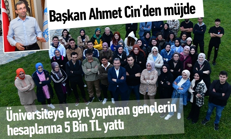 Başkan Ahmet Cin’den müjde