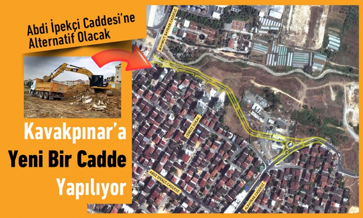 Kavakpınar’a yeni bir cadde yapılıyor