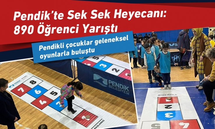 Pendik’te Sek Sek Heyecanı: 890 Öğrenci Yarıştı