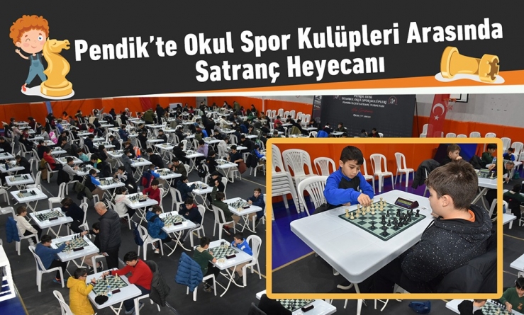 Pendik’te Okul Spor Kulüpleri Arasında Satranç Heyecanı