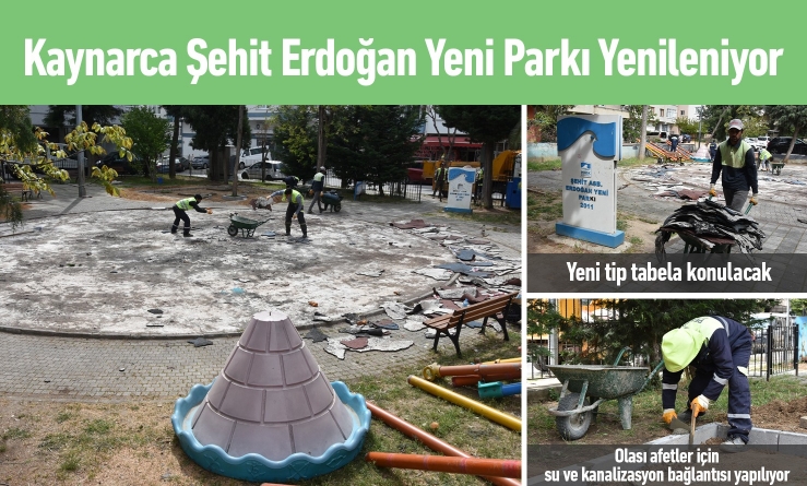 Kaynarca Şehit Erdoğan Yeni Parkı Yenileniyor