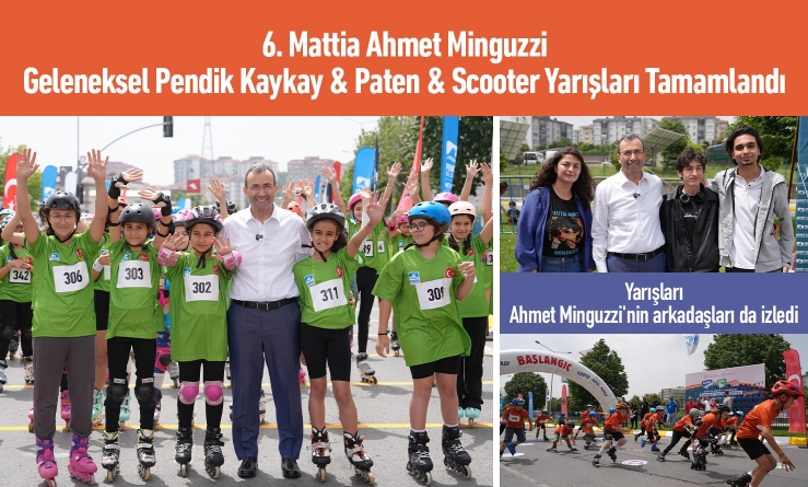 6. Mattıa Ahmet Mınguzzi Geleneksel Pendik Kaykay & Paten & Scooter Yarışları Tamamlandı