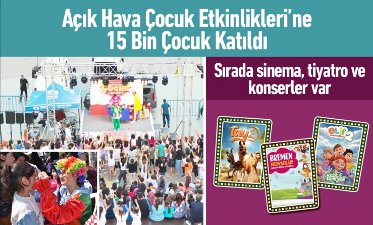 Açık Hava Çocuk Etkinlikleri’ne 15 Bin Çocuk Katıldı