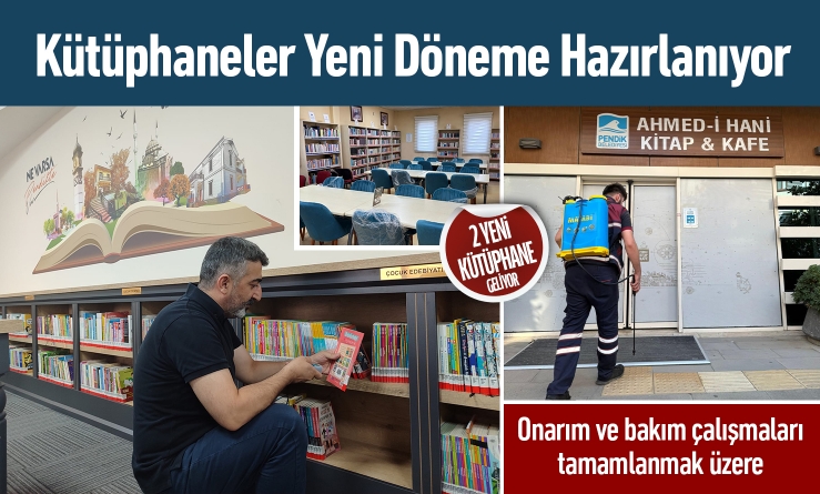Kütüphaneler yeni döneme hazırlanıyor