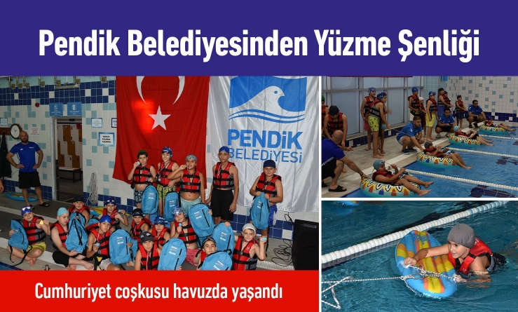Pendik Belediyesinden Yüzme Şenliği