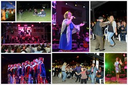 Festival alanında gündüz sanat, gece eğlence